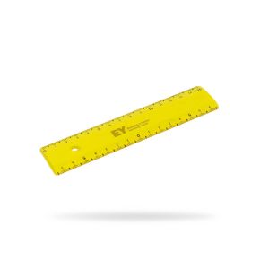 Flexible ruler, 15cm, yellow